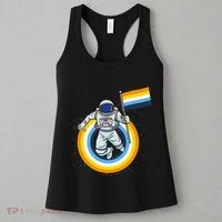 Astronaut Aroace Pride Flag Women's Tank Top thumb 3