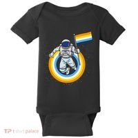 Astronaut Aroace Pride Flag Baby Bodysuit thumb 0