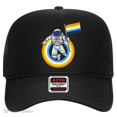 Astronaut Aroace Pride Flag Hat
