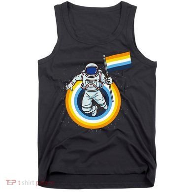 Astronaut Aroace Pride Flag Tank Top