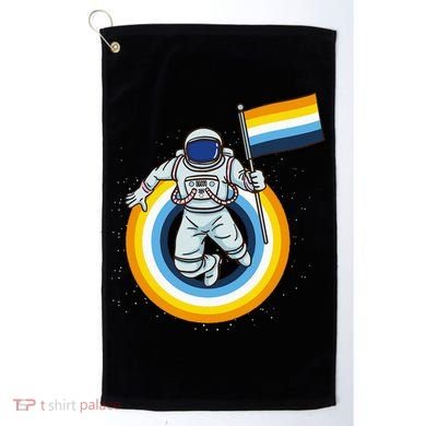 Astronaut Aroace Pride Flag Golf Towel