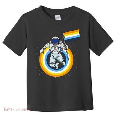 Astronaut Aroace Pride Flag Toddler T-Shirt