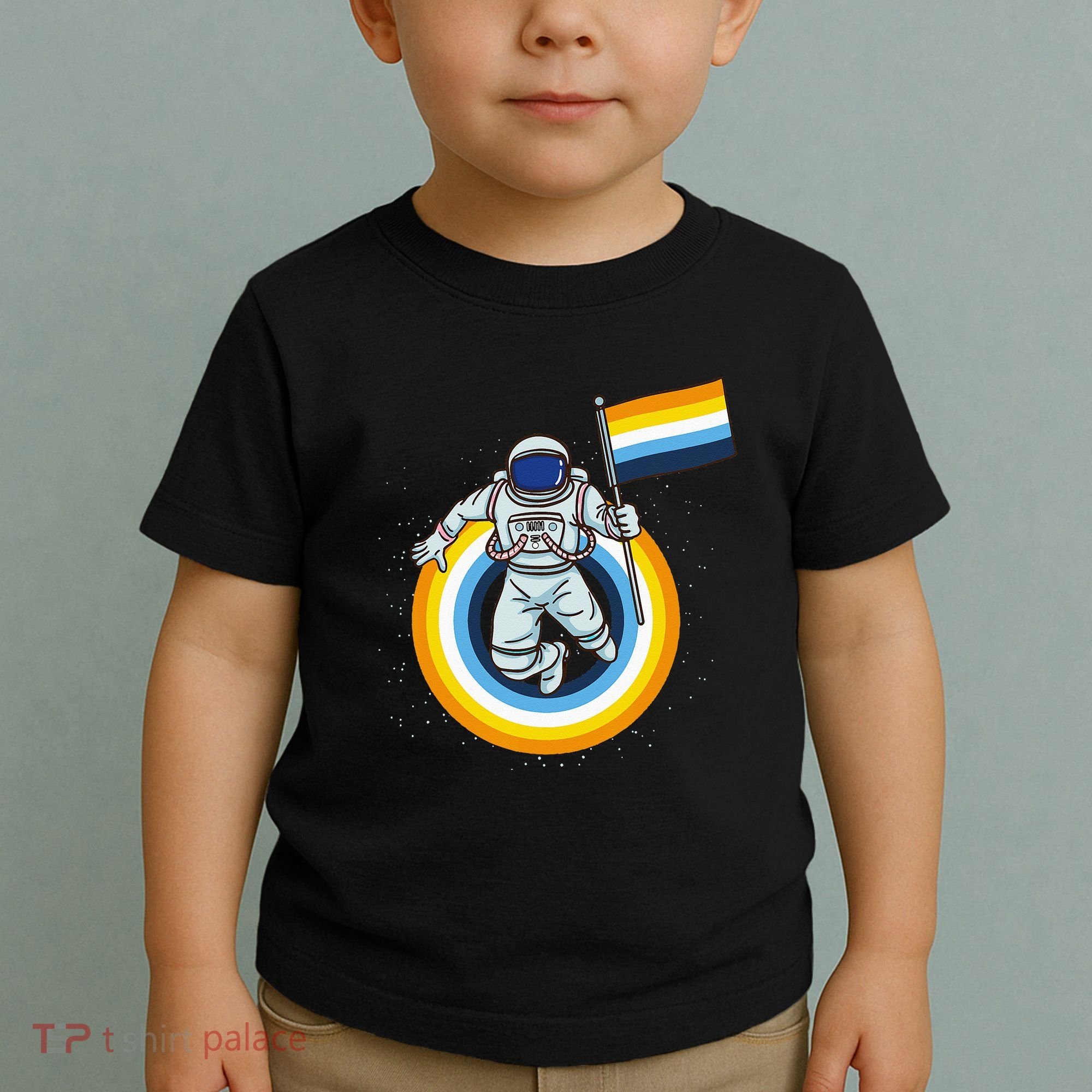 Astronaut Aroace Pride Flag Toddler T-Shirt