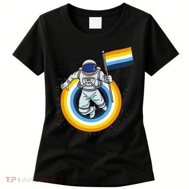 Astronaut Aroace Pride Flag Women's T-Shirt