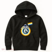 Astronaut Aroace Pride Flag Kids Hoodie thumb 0