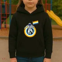 Astronaut Aroace Pride Flag Kids Hoodie thumb 3