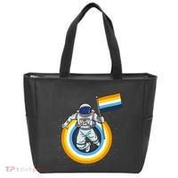 Astronaut Aroace Pride Flag Tote Bag thumb 0