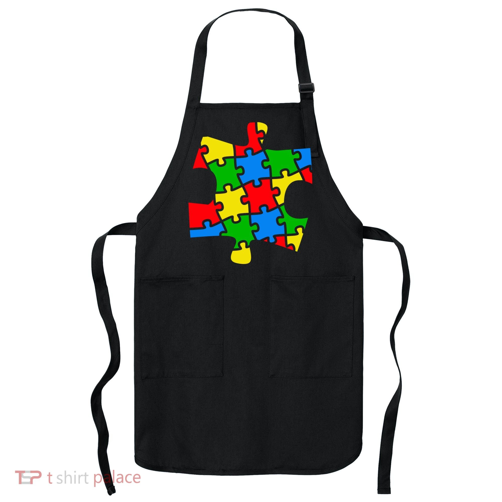 Autism Awareness Puzzle Piece Apron