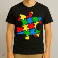 Autism Awareness Puzzle Piece T-Shirt thumb 3