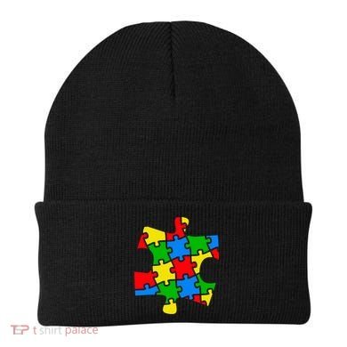 Autism Awareness Puzzle Piece Beanie