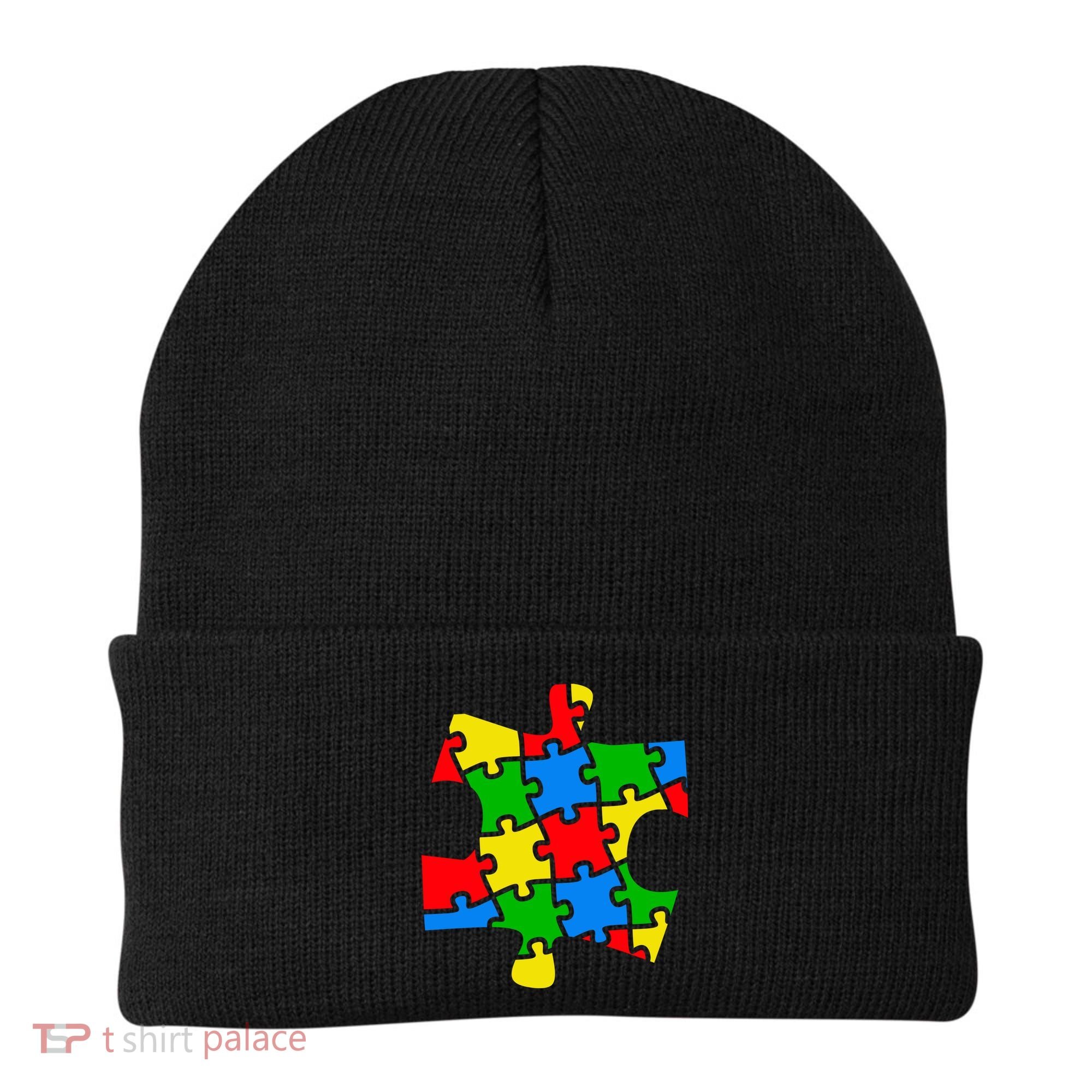 Autism Awareness Puzzle Piece Beanie