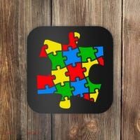 Autism Awareness Puzzle Piece Coaster thumb 0