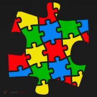 Autism Awareness Puzzle Piece Polo thumb 3