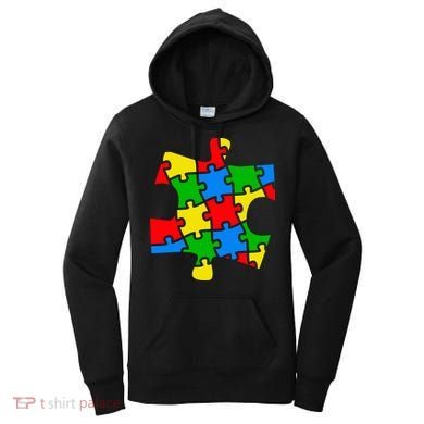 Autism Awareness Puzzle Piece Women's Hoodie