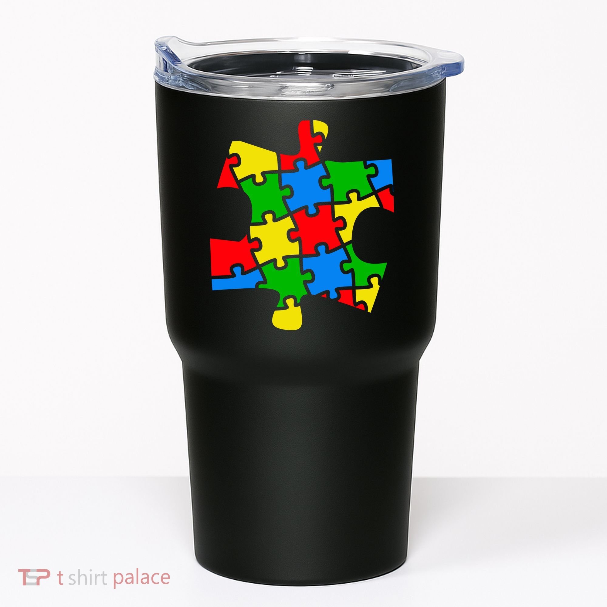 Autism Awareness Puzzle Piece Tumbler