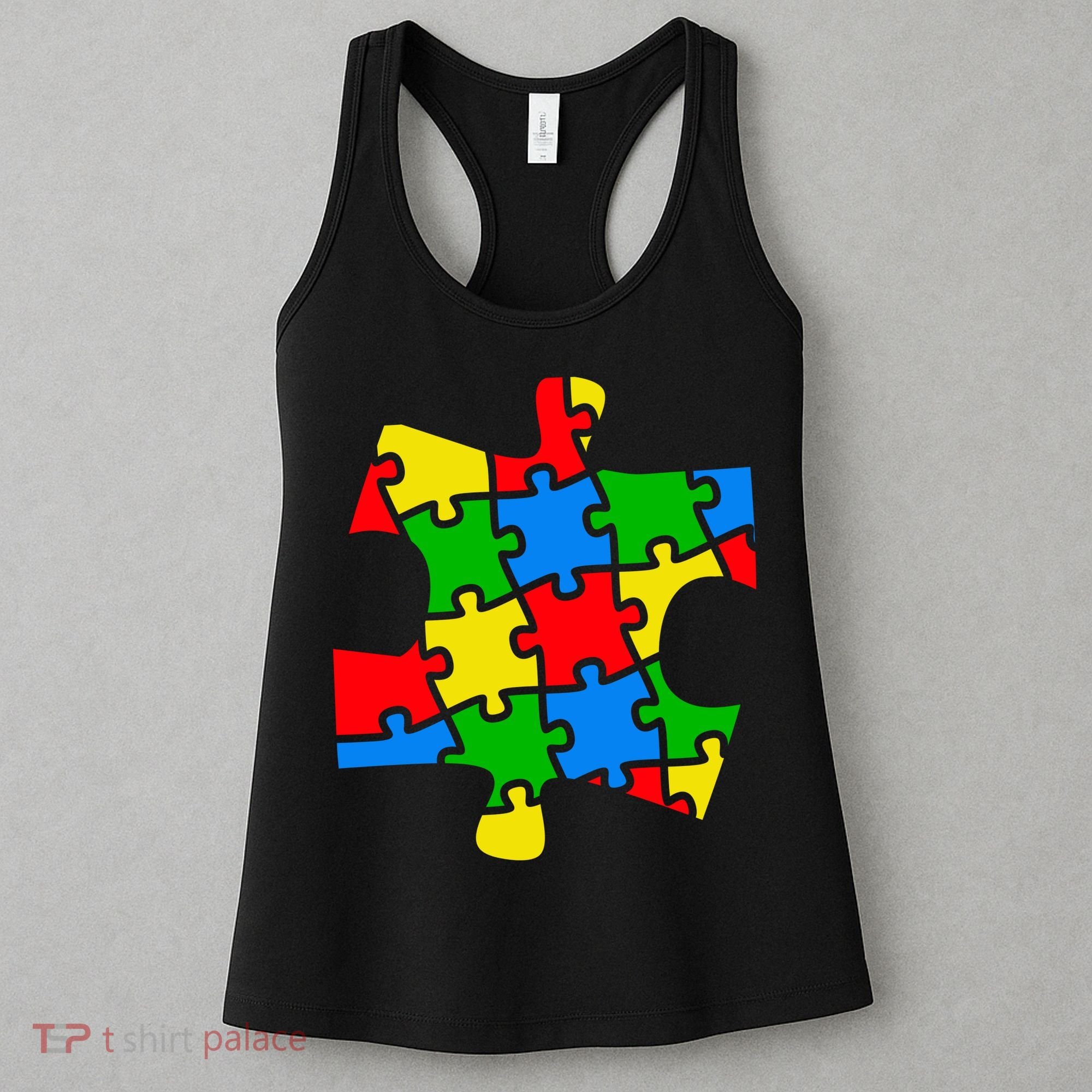 Autism Awareness Puzzle Piece Women's Tank Top