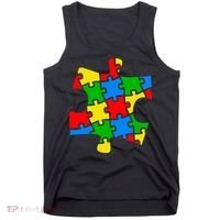 Autism Awareness Puzzle Piece Tank Top thumb 0