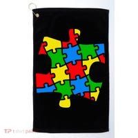 Autism Awareness Puzzle Piece Golf Towel thumb 0