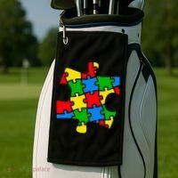 Autism Awareness Puzzle Piece Golf Towel thumb 2