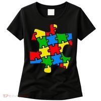 Autism Awareness Puzzle Piece Women's T-Shirt thumb 0