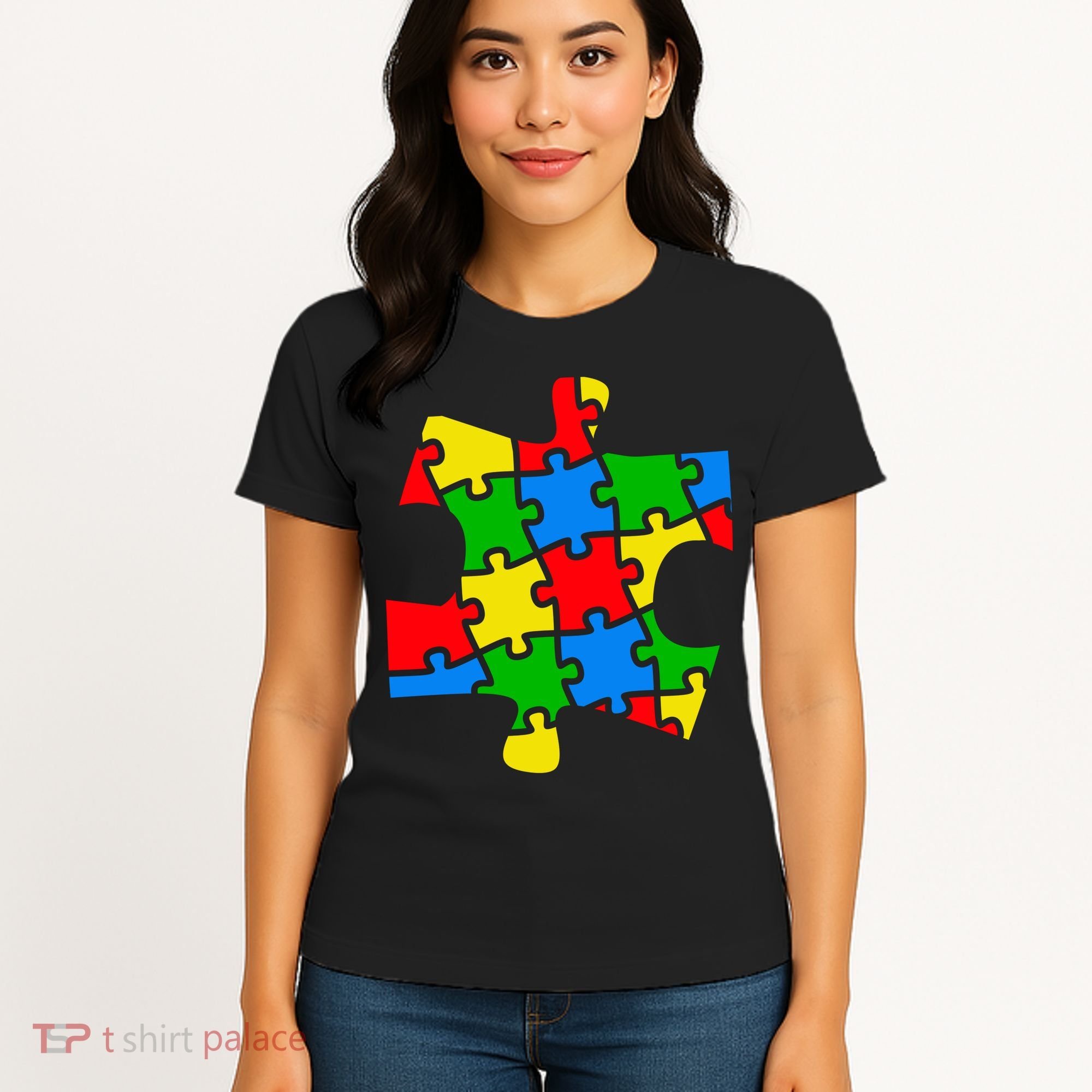 Autism Awareness Puzzle Piece Women's T-Shirt