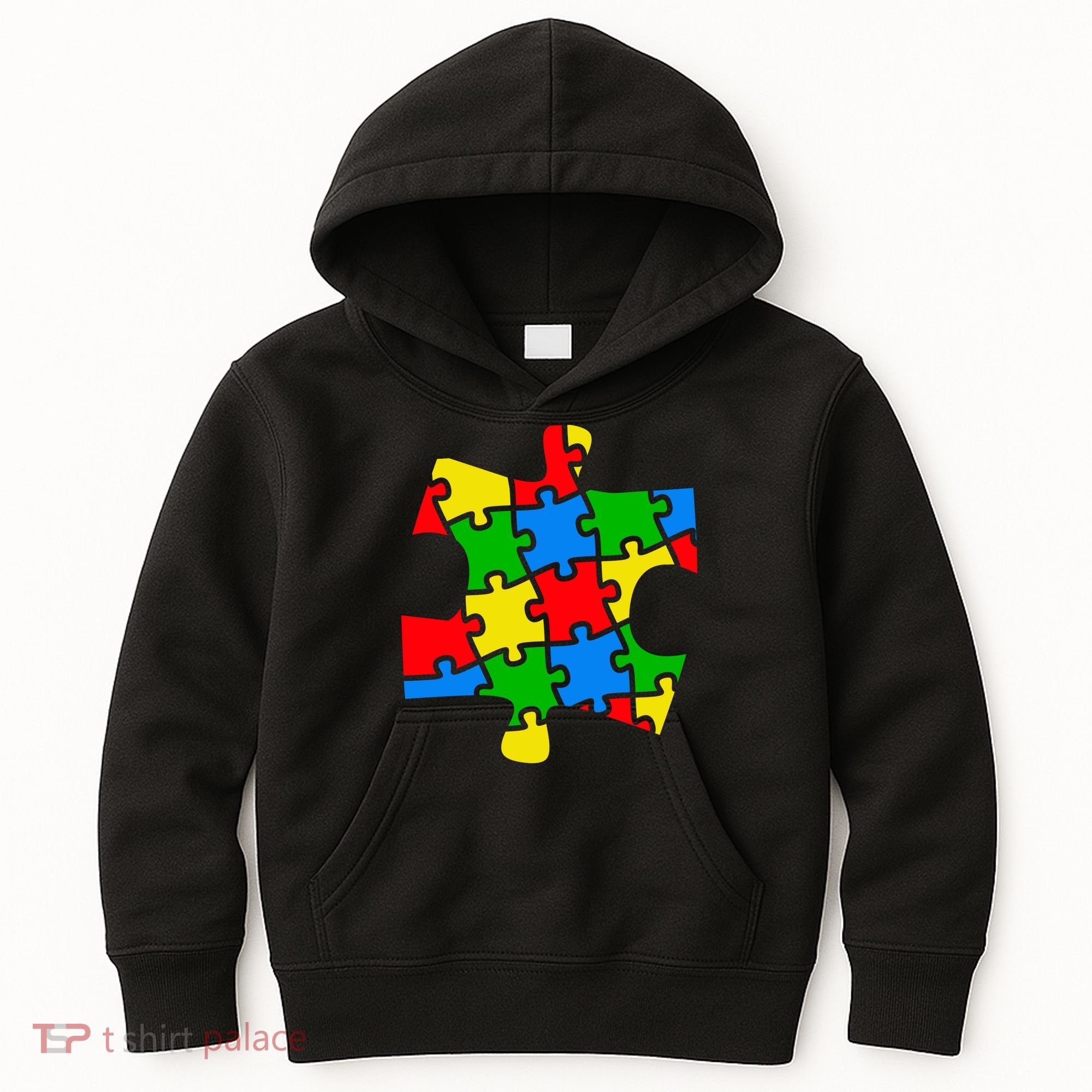 Autism Awareness Puzzle Piece Kids Hoodie