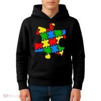 Autism Awareness Puzzle Piece Kids Hoodie thumb 4