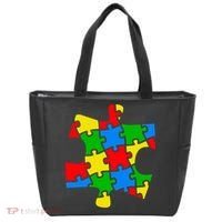 Autism Awareness Puzzle Piece Tote Bag thumb 0