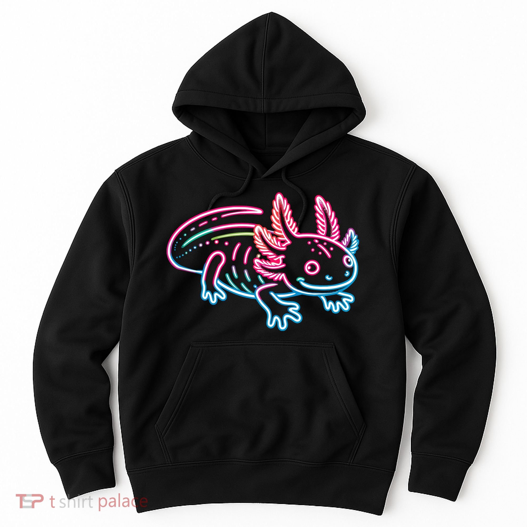 Axolotl Animal Pop Art Cute Axolotl Lover Hoodie