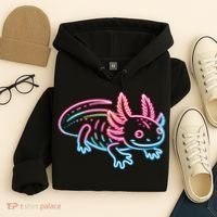 Axolotl Animal Pop Art Cute Axolotl Lover Hoodie thumb 4