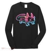 Axolotl Animal Pop Art Cute Axolotl Lover Long Sleeve Shirt thumb 0