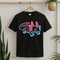 Axolotl Animal Pop Art Cute Axolotl Lover T-Shirt thumb 2