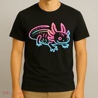 Axolotl Animal Pop Art Cute Axolotl Lover T-Shirt thumb 3