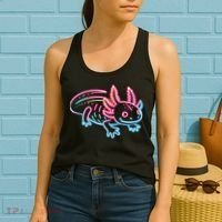 Axolotl Animal Pop Art Cute Axolotl Lover Women's Tank Top thumb 2