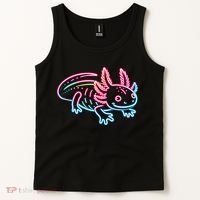 Axolotl Animal Pop Art Cute Axolotl Lover Tank Top thumb 2