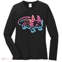 Axolotl Animal Pop Art Cute Axolotl Lover Women's Long Sleeve Shirt thumb 0