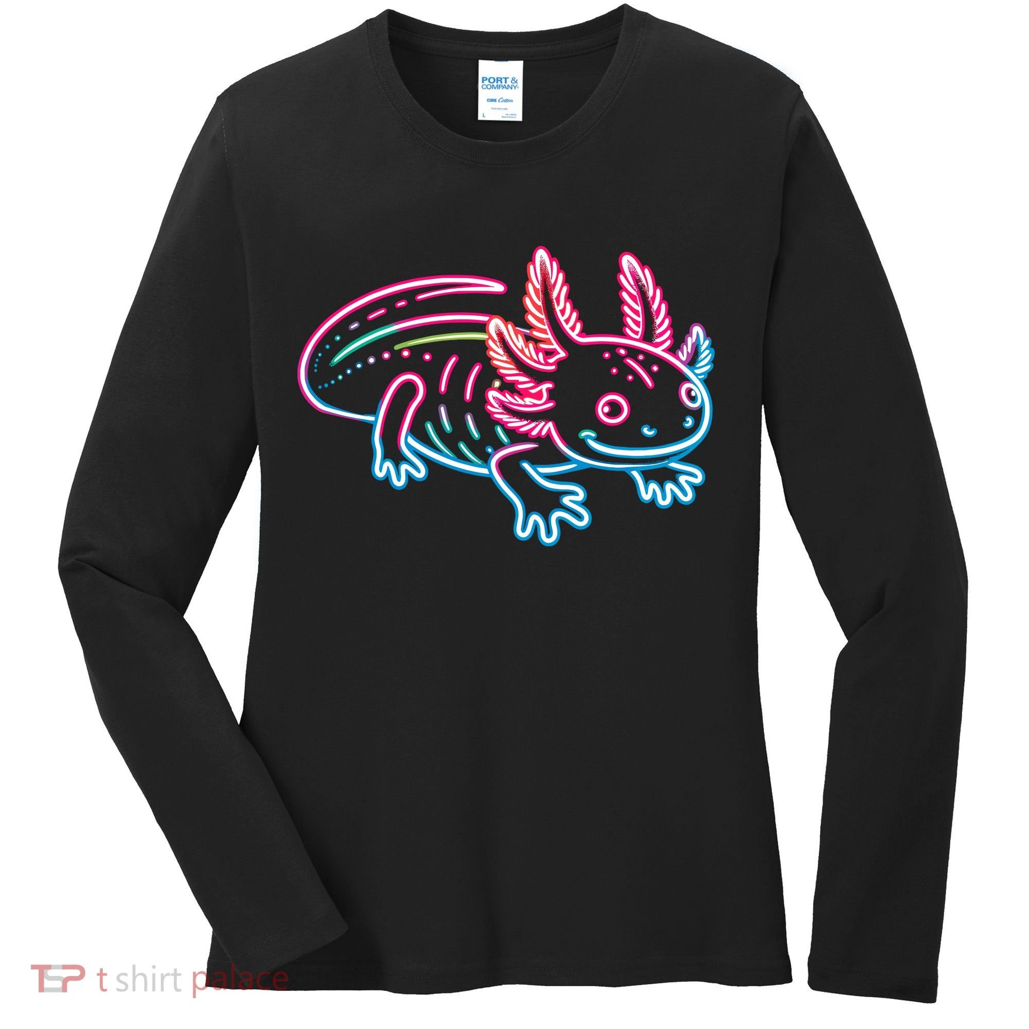 Axolotl Animal Pop Art Cute Axolotl Lover Women's Long Sleeve Shirt