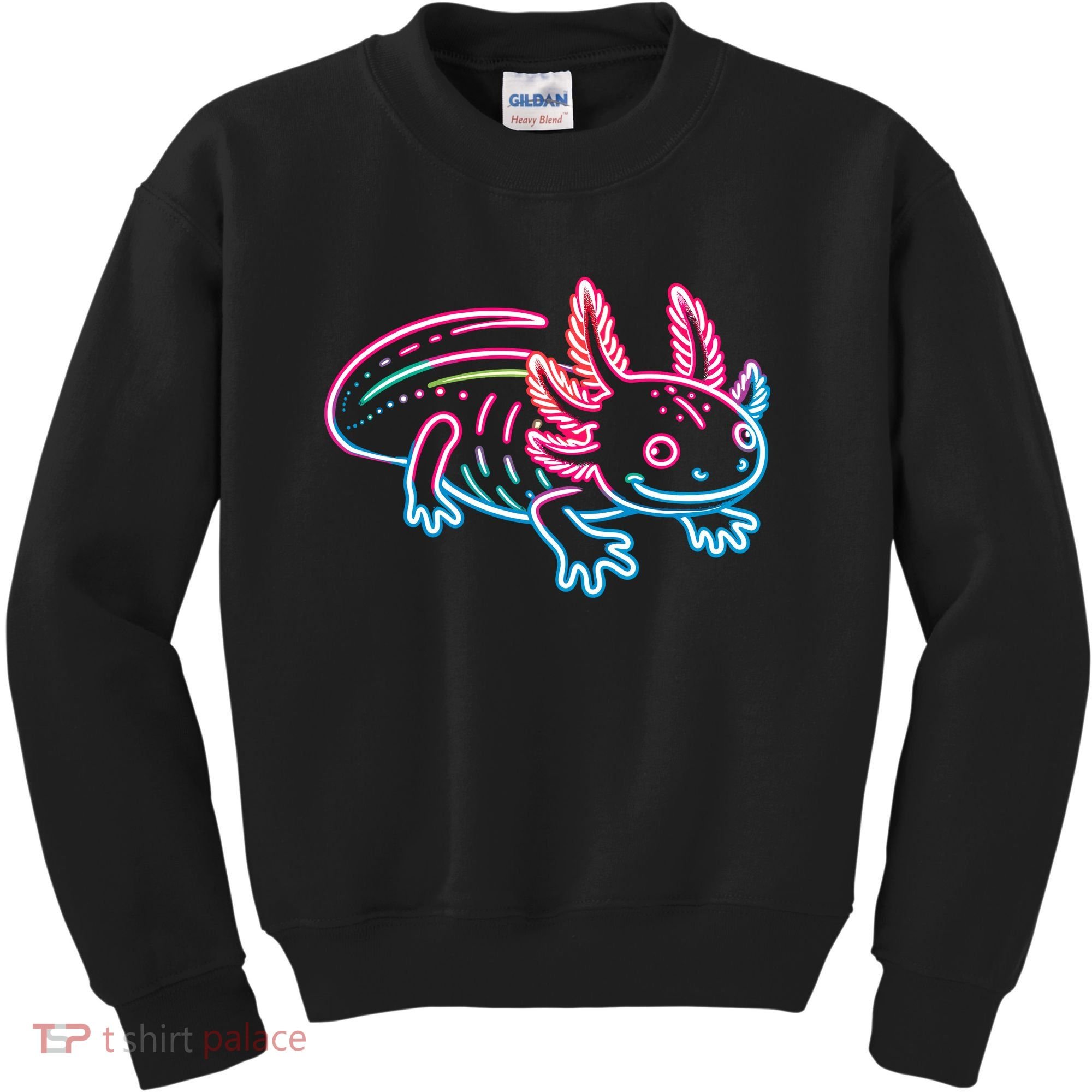 Axolotl Animal Pop Art Cute Axolotl Lover Kids Sweatshirt
