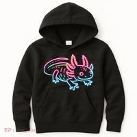 Axolotl Animal Pop Art Cute Axolotl Lover Kids Hoodie thumb 0