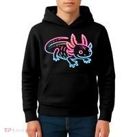 Axolotl Animal Pop Art Cute Axolotl Lover Kids Hoodie thumb 4