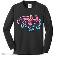Axolotl Animal Pop Art Cute Axolotl Lover Kids Long Sleeve Shirt thumb 0