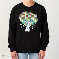 Autism Awareness Puzzle Tree Women's Sweatshirt thumb 0
