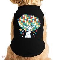 Autism Awareness Puzzle Tree Doggie Tank thumb 0