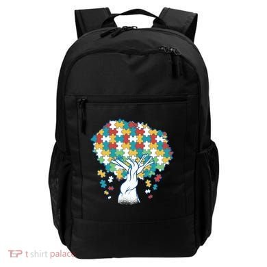 Autism Awareness Puzzle Tree Backpack