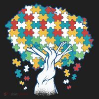 Autism Awareness Puzzle Tree Beanie thumb 2