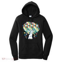 Autism Awareness Puzzle Tree Women's Hoodie thumb 0