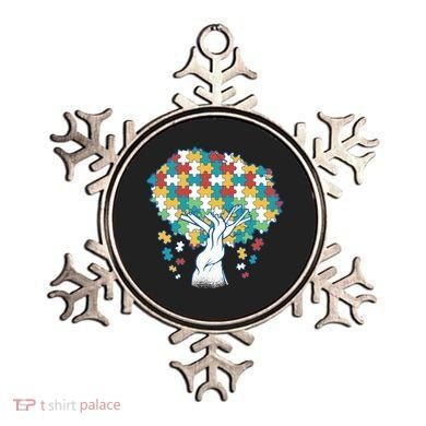 Autism Awareness Puzzle Tree Ornament