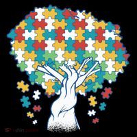 Autism Awareness Puzzle Tree Ornament thumb 1
