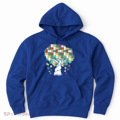 Autism Awareness Puzzle Tree Hoodie