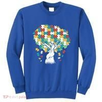 Autism Awareness Puzzle Tree Sweatshirt thumb 0